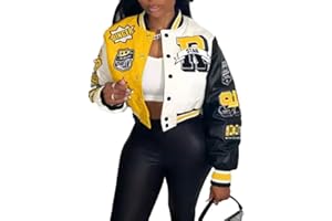 VOIKERDR Button Down Shirts for Women Outerwear Windbreaker Varsity Jacket for Women Fall Lightweight Jacket 2024