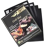 DAT Non-Stick BBQ Grill Mat Set, 2 Grill Mats 2 Grill Meshes, Reusable Easy-Clean Barbecue Grill Baking Accessories, 15.75