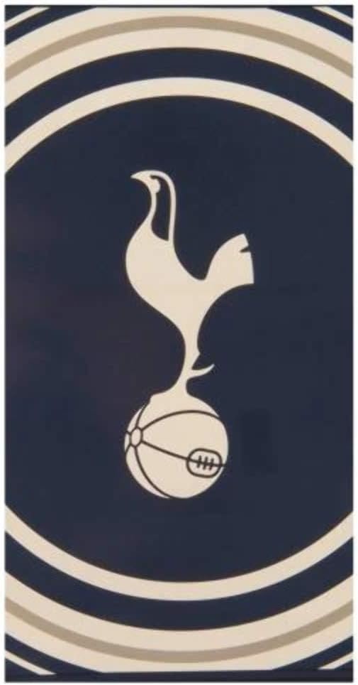 Tottenham Official Football Merchandise Pulse Towel (70 x 140cm Approx), Blue/White With Gray Stripes