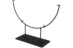 Milltown Merchants Round Metal Display Stand - Fused Glass Art Base - Plate Stand/Holder - Round Art Panel Base (2 Pack, 15")