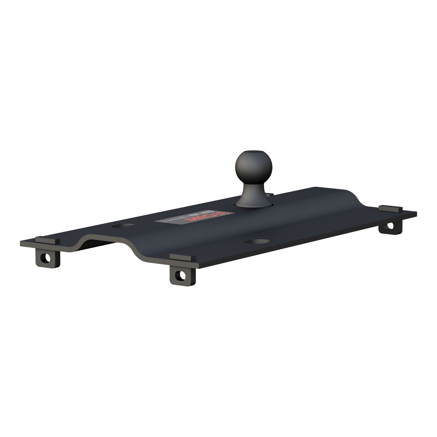 CURT 16055 Black 2-5/16-Inch Bent Plate Gooseneck Adapter (Fits All Industry-Standard 5th Wheel Hitch Rails, 25,000 lbs. GTW, 2-5/16" Ball)