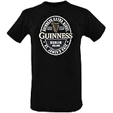 Guinness T-Shirt with Foreign Extra Bottle Label Print, 100% Cotton, Black, XXLarge