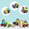 ANIKI TOYS Early Education 12 Month+ Monster Trucks Set Friction Power Vehicle, Pull Back Car, Free Wheel Push and Go…