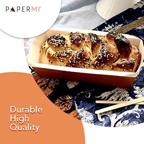 Paper Loaf Pan, Disposable Baking Loft Mold 24ct, Bread Pan for Baking