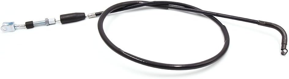 sourcing map Black Rubber Coated Motorcycle Motorbike Clutch Cable Wire Line for Suzuki EN125, Silver Tone,Black, 21 x 20 x 2 cm