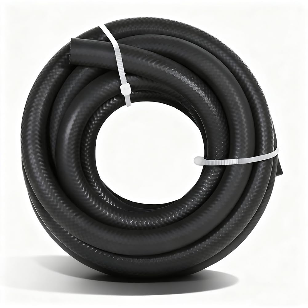 Photo 1 of 1/2 Transmission Oil Cooler Hose - J1532 Power Steering Hose 5 FT, Ideal for Fuel, Hydraulic, and Power Steering 300PSI High Pressure