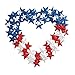 Collections Etc Patriotic American Flag-Themed Star Metal Wreath