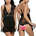 Avidlove Women Lingerie Lace Babydoll Strap Chemise Halter Teddy V Neck Mesh Nightgown
