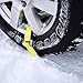 TEEWAL 2 Pcs Anti-Skid Tire Blocks, Emergency Snow Chains Car Vehicle Tire Anti-Skid Chains