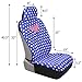 Wonder Woman Car Seat Covers - Red White & Blue w/Stars - Modern Retro Comfortable Polyester 2 Covers for Front Seat - DC Comics