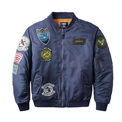 Neo-wows Bomber Jacket Men with Patches