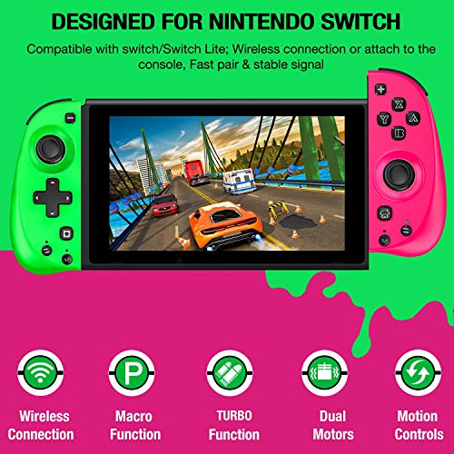 ESYWEN Switch Controller for Nintendo Joycon Controller with Macro