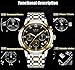 FOVICN Baby-Boy's DS14 Quartz Luxury Chronograph Sports Waterproof Steel Band Analog Wrist Watch