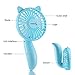 EASEHOLD Mini Handheld Personal Fan Rechargeable Battery Powered Portable Adjustable Table USB Fans Travel Cooler 1200mAh with 3 Speed (Blue)