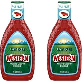 Vending 2 U Western Sweet and Smooth French Fat Free Salad Dressing, 15 fl. oz, Pack of 2, Bundled With One V2U Utensil Set