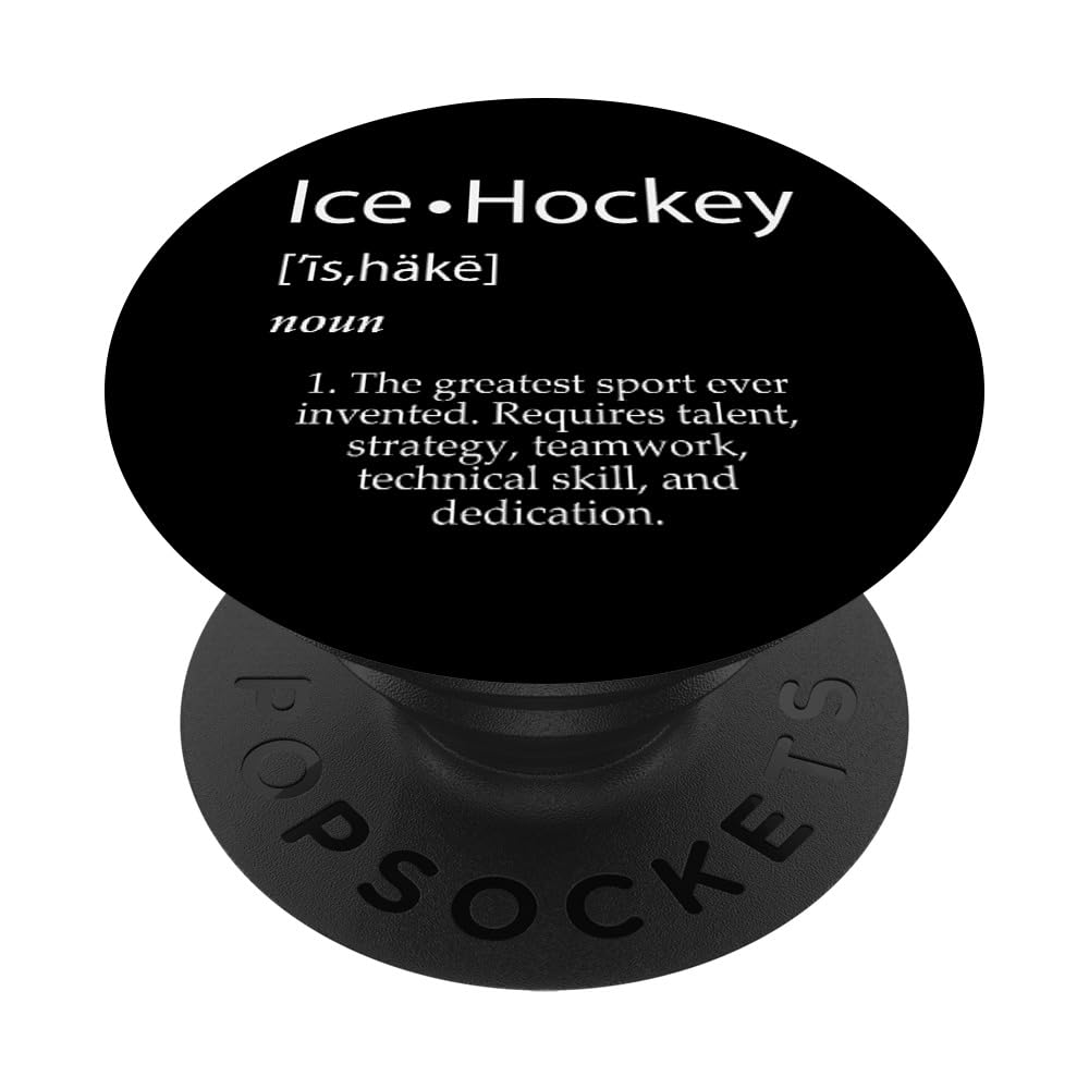 Ice Hockey Definition Cool School Hockey Team Uniform Hockey PopSockets Adhesive PopGrip