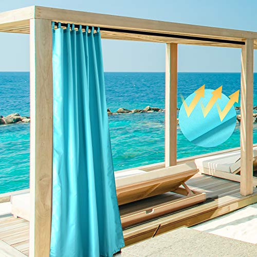 Yescom 54"x120" Outdoor Curtain Panel Tab Top UV30+ Patio Pergola Porch Deck 2 Piece at Amazon