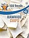 123 Treats Rawhide Dog Chips, Premium Rawhide Dog Chews, Natural Grass Fed Livestock with No Hormones, Additives or Chemicals, Tasty Long Lasting Chews for Dogs, Improve Oral Health, 6 Lbs