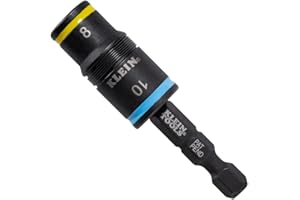 Klein Tools 32931M 2-in-1 Metric Impact Socket Set, 1 Flip Socket with 2 Metric Hex Sizes, 8mm and 10mm, Impact Rated 2-Inch 