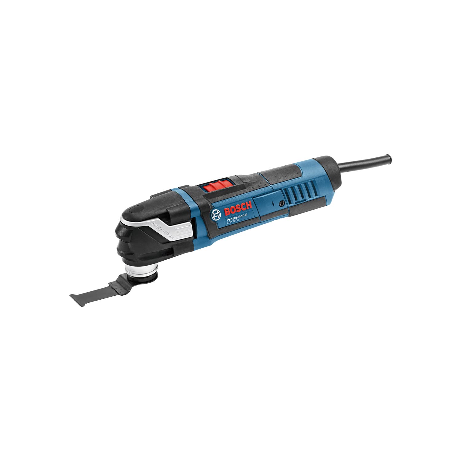 Bosch Professional Corded Multi Tool GOP 40-30 (240 V, incl. with Plunge Cut Saw Blade, Accessory, L-BOXX)