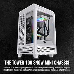 Thermaltake Tower 100 Snow Edition Tempered Glass