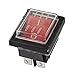 Uxcell DPST ON-OFF 4Pin Waterproof Rocker Boat Switch AC 250V/125V 15A/20A