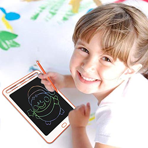 Kids Writing Drawing Tablets Colorful Doodle Boards, Jonzoo 8.5 Inch LCD Writing Tablets Electronic Drawing Pads Gifts for Kids Adults at Home School Office, Red