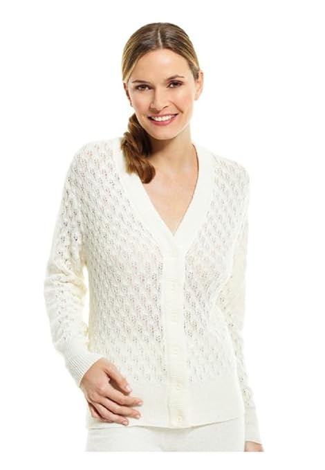 Medima Classic Damen-Bettjäckchen weiß 50% Angora - Größe L