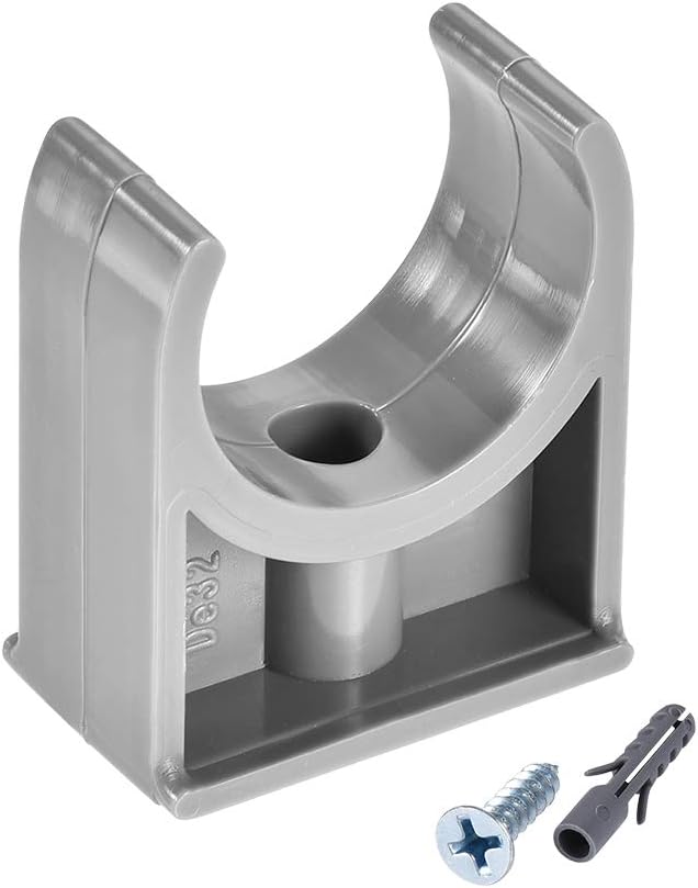 uxcell PVC Pipe Clamps Clips 32mm, Fit for 32mm/1.26" OD TV Trays