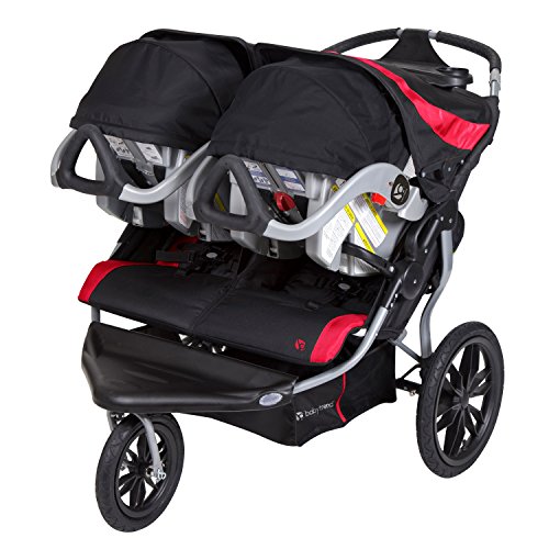 Baby Trend Navigator Lite Double Jogger Stroller, Candy Apple in