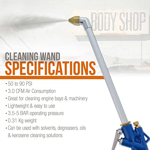 TCP Global Engine Cleaning Gun with Wand and 4 Foot Siphon Hose Air