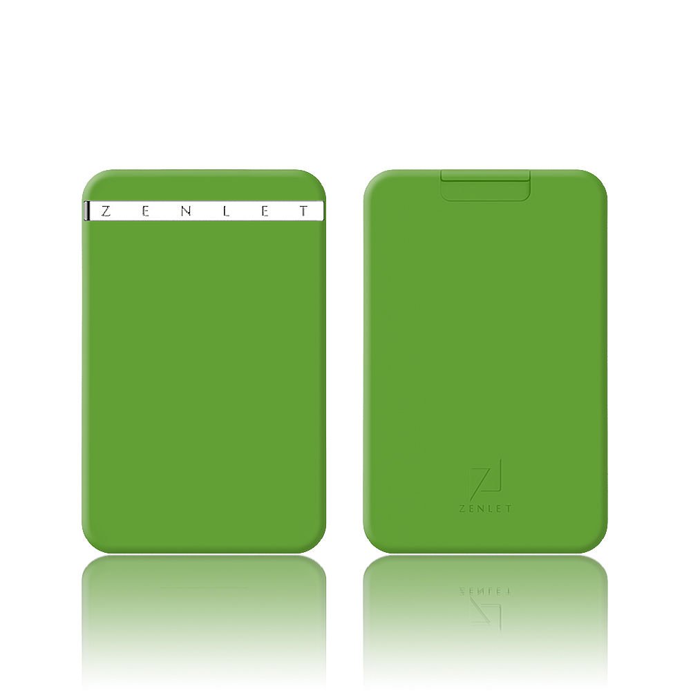 ZenLet Card Wallet Ultimate thin RFID blocking RED DOT Kickstarter Slim Minimal - All Colors (Green)