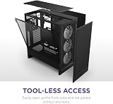NZXT H5 Flow RGB Compact ATX Mid-Tower Case F360 RGB Core Included view 8