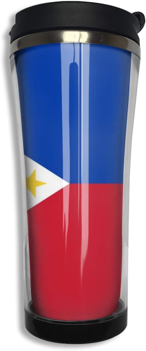 Philippines Flag 420ml Double Wall Stainless Steel Insulated Travel Tumbler Coffee Cup