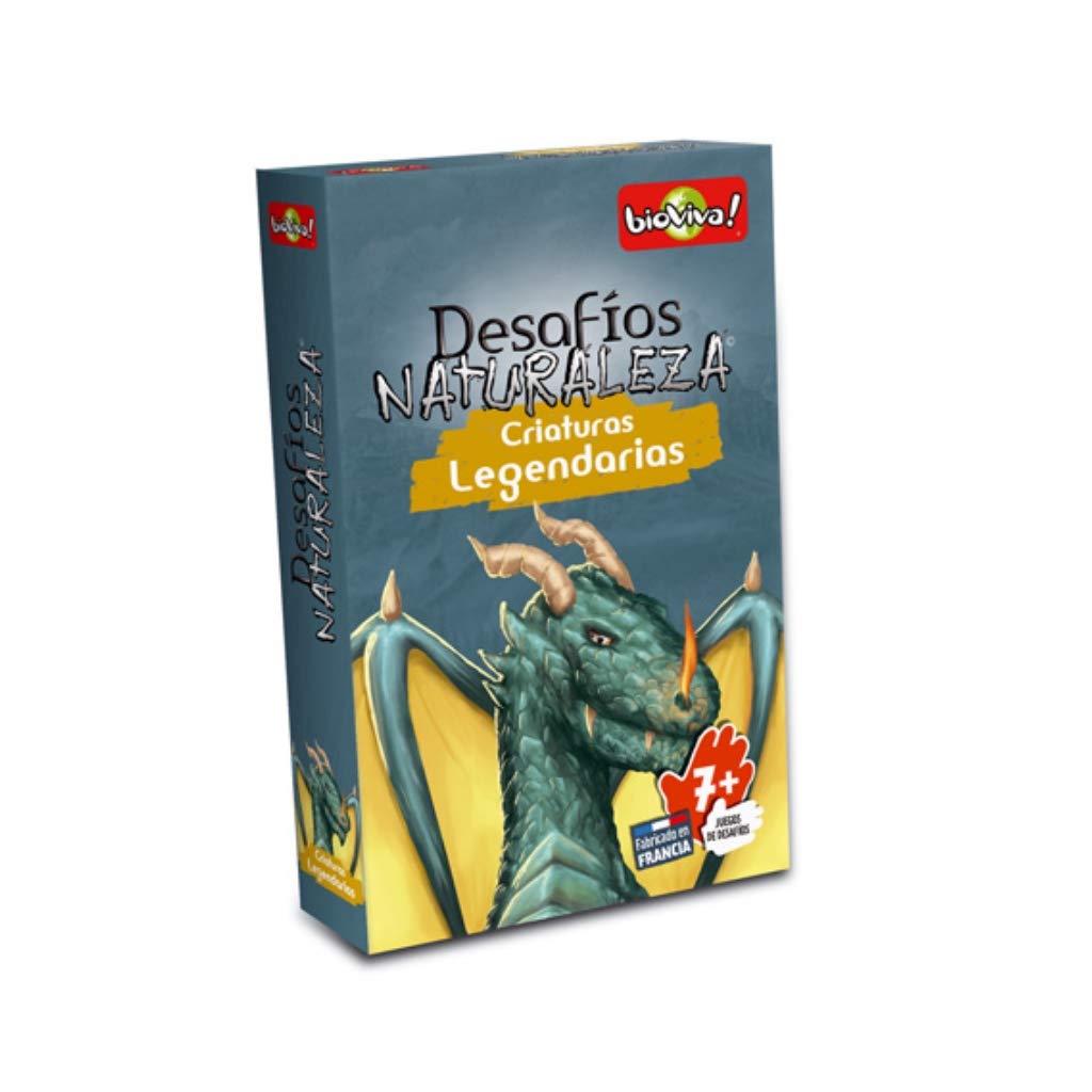 Bioviva Nature Challenges Animals- Legendary Creatures Card Game, Language- Spanish