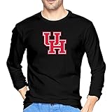 Men Texas Houston Cougars Sport Logo T-shirt Long-Sleeve