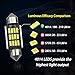 Viesyled 36mm 6418 LED Bulb, Canbus Error Free Festoon LED Bulb 6500K White Super Bright 400 Lumens 12-SMD 4014 Chipsets, 6411 LED Bulb, 6413 Bulb, 6418 Bulb, DE3423 Bulb, C5W LED Bulb, Pack of 10