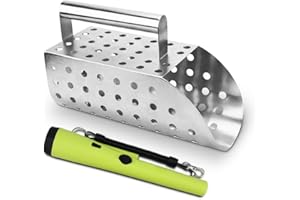 A PEERLESS SHOVEL Metal Sand Scoop - Beach Sand Sifter and Metal Detector Sand Shovel as a commonly Used Tool for Beach Sand screening, Metal Detector Accessories for Kids and Adults Treasure Hunting，Digging Tools(X3)