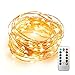 JMEXSUSS 8 Modes Remote Control 200 LED 65.6ft Battery Operated Waterproof Dimmable Fairy String Copper Wire Lights for Christmas, Bedroom, Patio, Wedding, Party, Warm White, UL588 Approved