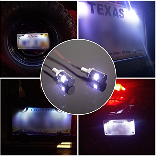 image for CZC AUTO 2PCS License Plate Light, License Tag Screw Bolt Lamp, 12V Wh