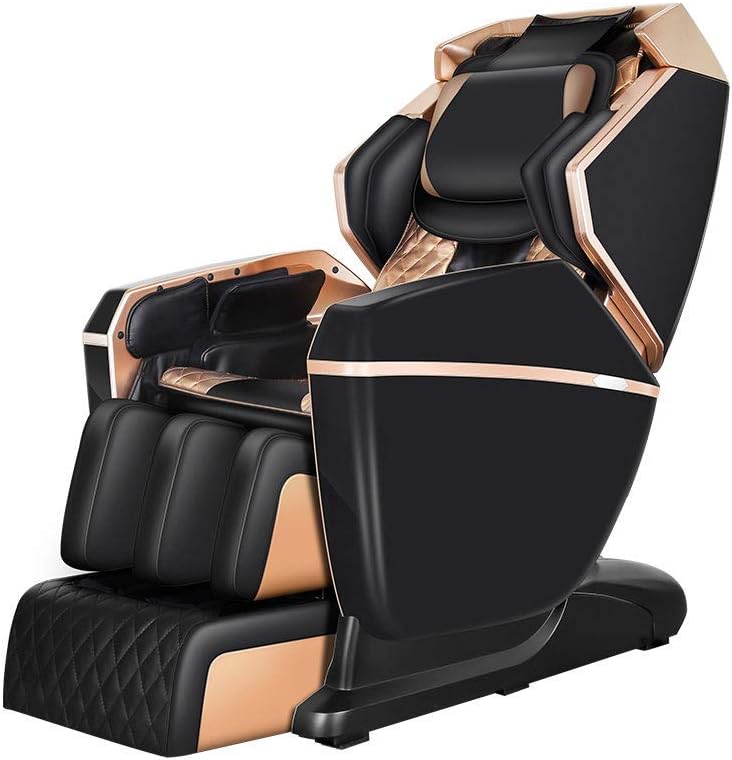 Zero Gravity Massage Chair, Full Body Pneumatic Massage Roller Massage with 3 Rows of Rolls from The Neck to The Hips Yoga Function with Bluetooth Heating