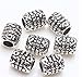 Tube Antique Tibetan Silver Findings Jewelry Making DIY Spacer Beads 100Pcs