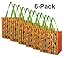 Earthwise Reusable Grocery Bags Shopping - Totes (Pack of 6) (Peppers)