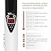 Amzdeal Ceramic Flat Iron Hair Straightener, Professional with Adjustable Temperature 175-465℉ Anti Static Hair Iron Digital Control with Auto Shut Off MCH Heating for All Hair