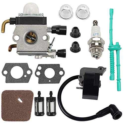 Mckin C1Q-S97 FS55R Carburetor Coil Tune Up Kit fits Stihl FS38 FS45 FS45C FS46 FS46C FS55 FS55RC FS55C Trimmer Weed Eater Replace # C1Q-S186 C1Q-S71 C1Q-S66