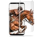 Galaxy S8 Glass Screen Protector,Loncaster 9H Hardness Anti-Fingerprint Scratch-Proof Anti-Scratch Tempered Glass Screen Protector Film for Samsung Galaxy S8