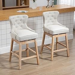 HOMCOM Upholstered Fabric Bar Height Bar