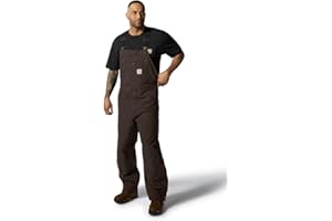 Carhartt Men's Loose Fit Washed Duck Insulated Bib Overall