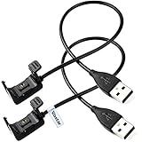 Vastar 2Pieces Replacement USB Charger Charging Cable for Fitbit Charge HR Band Wireless Activity Bracelet