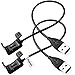 Vastar 2Pieces Replacement USB Charger Charging Cable for Fitbit Charge HR Band Wireless Activity Bracelet